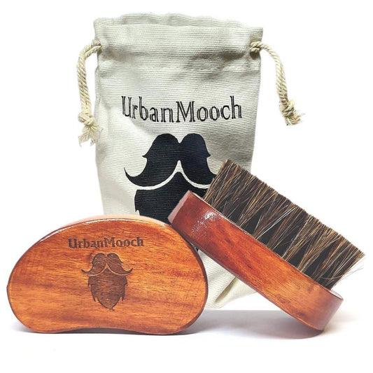LX INDIA Beard Brush UrbanMooch Pocket Size Boar Bristle Beard Brush