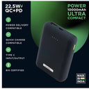 LXINDIA Power Bank URBN 10000 mAh Ultra Compact (Blue)