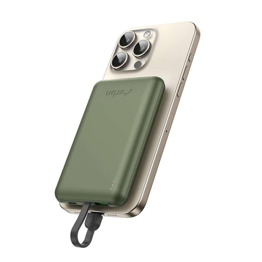 LX INDIA Powerbank URBN 10000mAh 22.5W Slimmest Magnetic Power Bank (Camo)