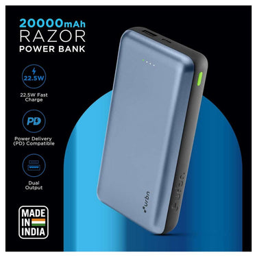 LXINDIA Power Bank URBN 20000 mAh (Blue)