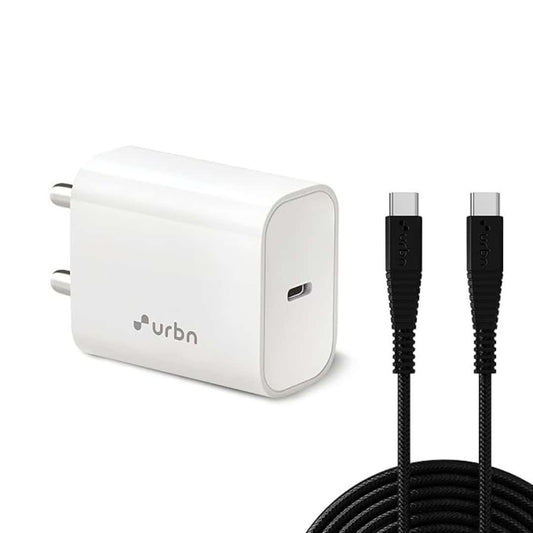 LXINDIA Mobile Charger URBN 20W Type C Pd Charger with Type C to C Cable