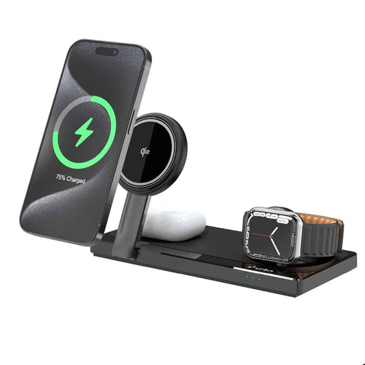 LX INDIA charging stand URBN Qi2 Certified 3-in-1 MagSafe Wireless Charging Stand
