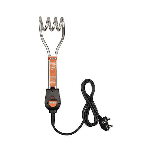 LX INDIA Water heater rods/coils Usha Immersion Heater (2410) 1000 Watts with Shock Protection (Silver), Copper