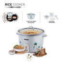 LXINDIA Rice cooker USHA RC10GS1 Steamer 500 Watt Automatic Rice Cooker 1 Litres (White)