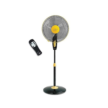 LXINDIA Pedestal fan V Guard Finesta RW Neo Remote 400mm Pedestal Fan (Yellow Black)