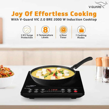 LXINDIA Induction Cooktop V-Guard VIC 2.0 BRE Induction Cooktop (Black)