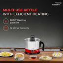 LXINDIA Kettle V Guard VKM12 MultiCooker Electric kettle Cooker 1.2 Litre