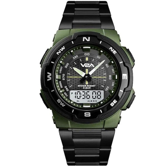 LX INDIA Analog Watch V2A Analogue Digital Men's Watch Black-Green