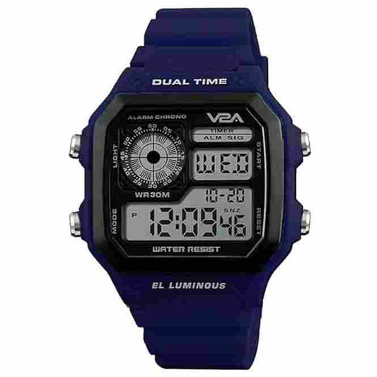 LX INDIA Digital Watch Dark-Blue V2A Chronograph Ultra-Thin Unisex Multi Function Digital Sports Watch