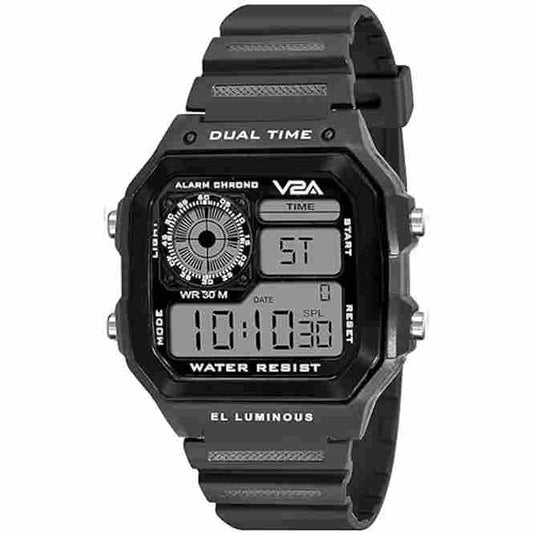 LX INDIA Digital Watch Grey V2A Chronograph Ultra-Thin Unisex Multi Function Digital Sports Watch