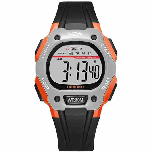 LX INDIA Digital Watch Black V2A Digital Water Resistant Kids Blue and Orange Sports Watch for Boys