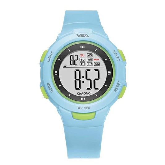 LX INDIA Watch Light Blue V2A Waterproof Watch for Kids Age 5-13 for Multi-Functional 30 M Digital Sports Watches