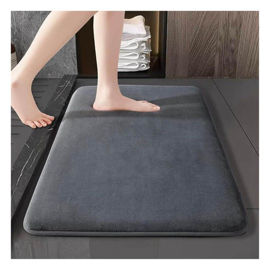 LXINDIA mats VAS COLLECTIONS Bath Mats (16" x 24", Grey)
