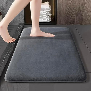 LXINDIA mats VAS COLLECTIONS Bath Mats (16" x 24", Grey)