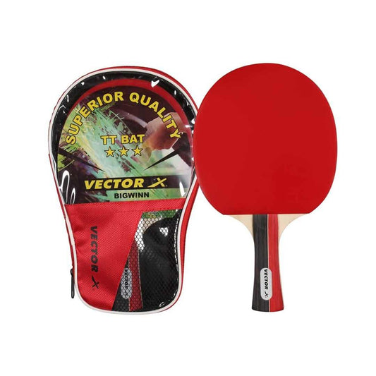 LX INDIA Table Tennis Racquets Vector X Bigwinn Table Tennis (T.T) Racket Black Red