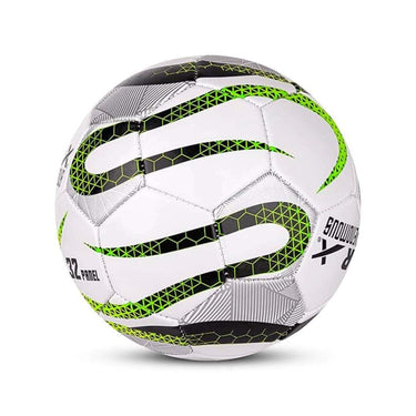 LXINDIA Football Vector X Vector X Venomous PVC Material Machine Stitched Football (White Green) Size 5