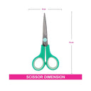 LXINDIA desk essential Vega Compact Scissors (Green)