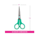 LXINDIA desk essential VEGA Compact Scissors Green (Pack of 2)