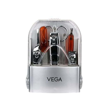 LXINDIA Nail Care Kit VEGA Manicure Set (Pack Of 8) Silver