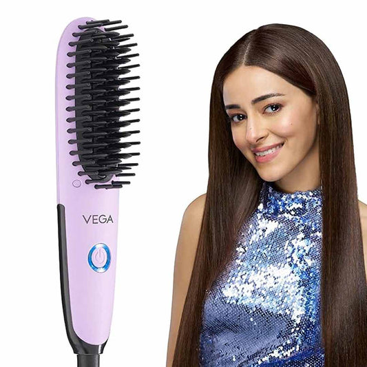 LX INDIA Straightener Vega Mini Hair Straightener Brush for Women