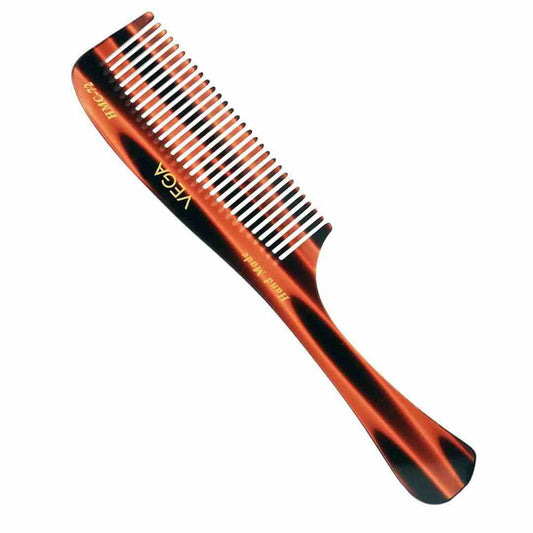 LX INDIA Combs Vega Tortoise Shell Grooming Comb, Brown pack of 2