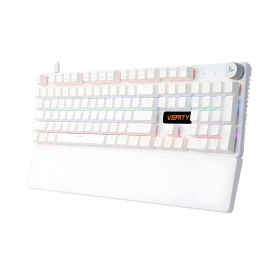 LX INDIA Keyboards White VERITY Onyx RGB Mechanical Keyboard - Durable