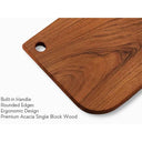 LXINDIA Choping Board Vesta Homes Single Block Wooden Chopping Board for Kitchen (33 x 21cm)