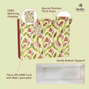 LXINDIA Bag VESTTA -ELEGANCE REDEFINED Gift Paper bag 17 (L) x 5 (B) x 13 (H) Inches Lily Floral Print