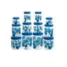 LXINDIA Containers Vetalic Plastic Containers(Set of 12 blue)