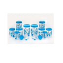 LXINDIA Containers Vetalic Plastic Containers(Set of 12 blue)