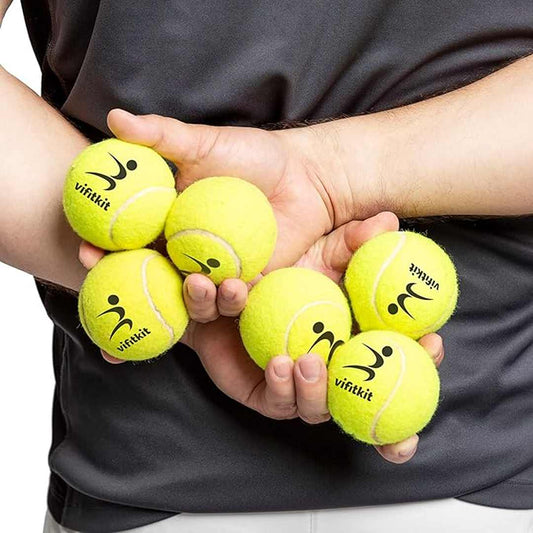 LX INDIA Tennis Ball VFK by Xtrim Cricket Ball (Pack of 6), Tennis Ball for Cricket Tournament