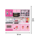 LXINDIA Toys VGRASSP Sound and Light Up Stove Interactive Kitchen Set (Pink)