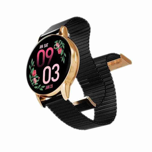 LX INDIA Smart Watch Vibez Smart Watch for Women (Black)