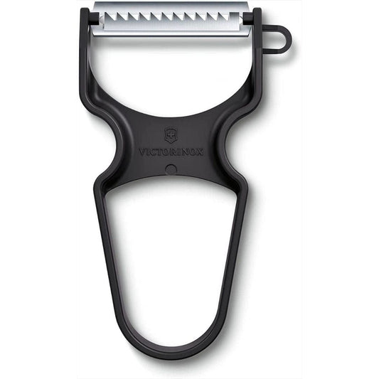 LX INDIA peeler Victorinox Swiss Made Stainless Steel Multipurpose Rapid Peeler (Black)
