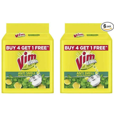 LXINDIA Dishwash bar Vim Antismell with Pudina Buy 4 get 1 Pack of 10