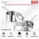 LXINDIA cookware Vinod Classique Deluxe Stainless Steel Cookware Combo (Set of 2 Pcs)