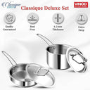 LXINDIA cookware Vinod Classique Deluxe Stainless Steel Cookware Combo (Set of 2 Pcs)