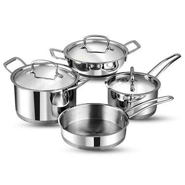 LXINDIA cookware Vinod Classique Deluxe Stainless Steel Cookware (Set of 4 pcs)