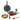 LXINDIA cookware Vinod Connect Non Stick Detachable Cookware Combo (Set of 3) with Bakelite Handle