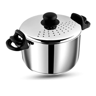 LXINDIA Rice cooker Vinod Stainless Steel Pasts Rice Pot with Strainer lid  4 Litre