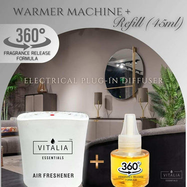 LX INDIA Air freshener Vitalia Essentials Spicy Luxury Electric Plug in Automatic Air Freshener