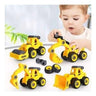 LXINDIA Toys Vivatra New Construction JCB Toys (Set of 4 Yellow)