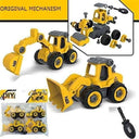 LXINDIA Toys Vivatra New Construction JCB Toys (Set of 4 Yellow)