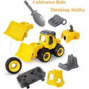 LXINDIA Toys Vivatra New Construction JCB Toys (Set of 4 Yellow)