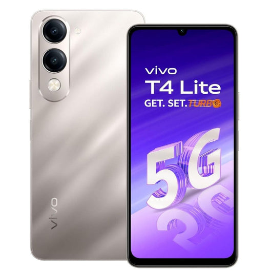 LX INDIA Mobile Phones Vivo T4 Lite 5G Titanium Gold_128GB+6GB