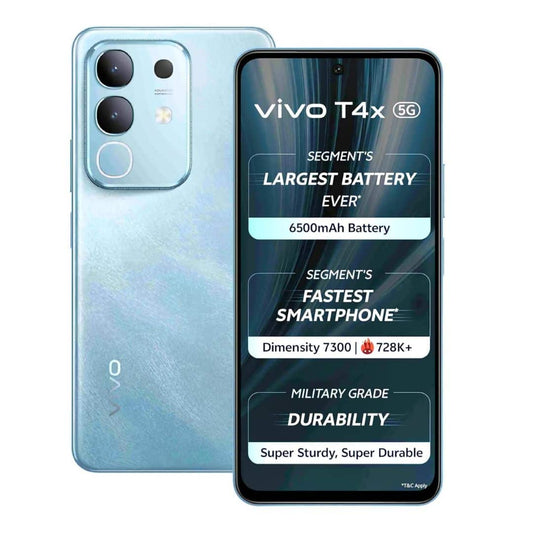 LX INDIA Smart phone Marine Blue VIVO T4x 5G ( 8GB RAM + 128GB Storage)