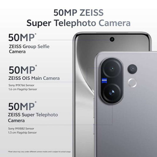 LX INDIA Mobile Phones Vivo V60 5G (Mist Gray, 8GB RAM, 256GB Storage)