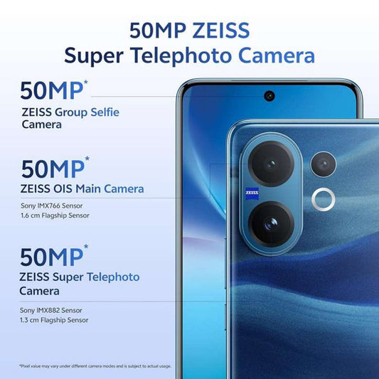 LX INDIA Mobile Phones Vivo V60 5G (Moonlit Blue, 8GB RAM, 256GB Storage)