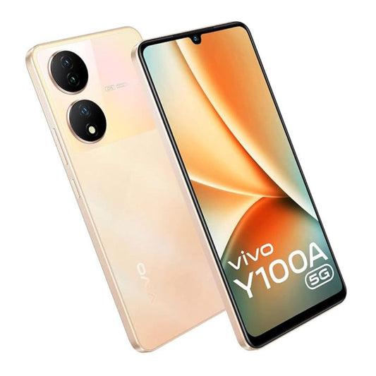 LX INDIA Mobile Phones vivo Y100A 5G (Twilight Gold, 8GB RAM, 128GB Storage)