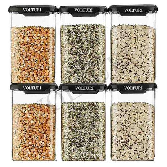 LX INDIA Containers VOLTURI Air Tight Kitchen Containers Set (Pack of 8)